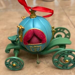 Disney Blue and Green Carriage Ornament